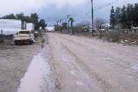 West Mohave Street, a muddy dirt road after two days of rain. Not such a hot part of town indeed!