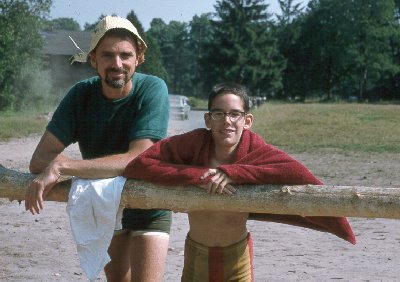 Me and Dad at Buckskin Waterfront, 1968