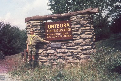 Jim at Onteora sign 1969